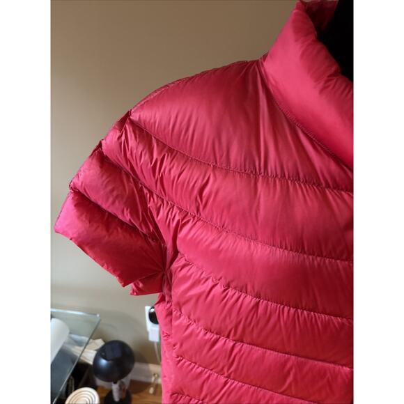 Martha Stewart Puffer Jacket Vest Women Sz 1X RED Down zip Short Sleeve New - Picture 3 of 14